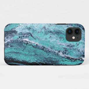 Funda Para iPhone 11 Remolino Verde Negro