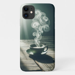 Funda Para iPhone 11 Remolinos de vapor de café artístico - Estética ac