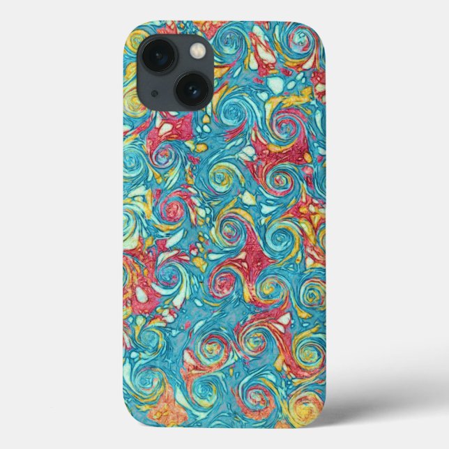 Funda De Case-Mate Para iPhone Remolinos veteados (Reverso)