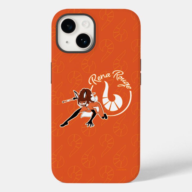 Funda De Case-Mate Para iPhone Rena Rouge Badge (Reverso )