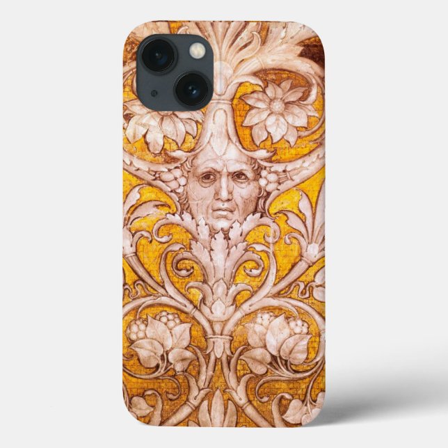 FUNDA DE Case-Mate PARA iPhone RENACIMIENTO DE LA CARA GRUESCA CON FLORAL BLANCO  (Reverso)