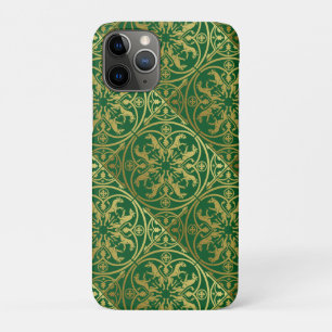 Funda Para iPhone 11 Pro Renacimiento Medieval Herald Lion Leopardo Metálic