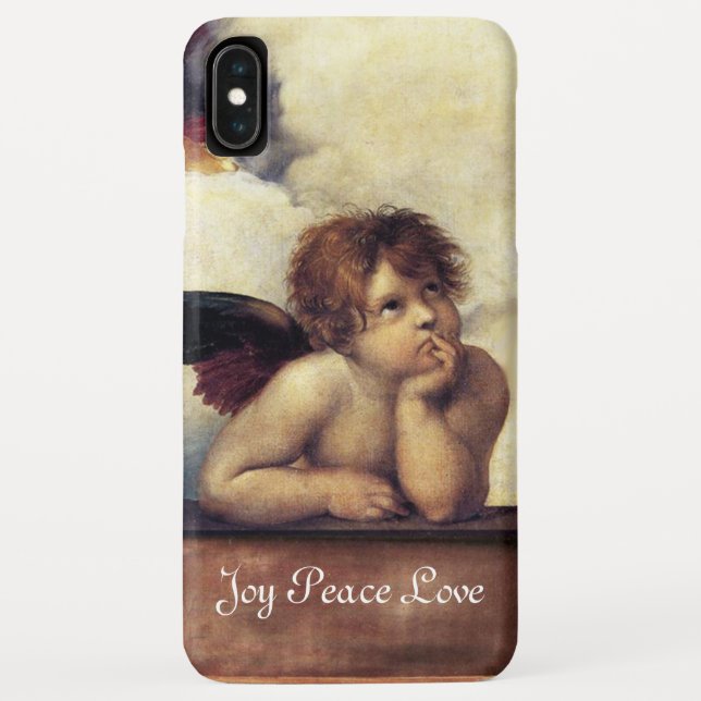 Funda De Case-Mate Para iPhone RENAISSANCE ANGEL / WingCherub Peace Joy Love (Reverso)