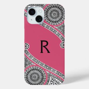 Funda Para iPhone 15 RENAISSANCE ARQUITECTO Helado de fresa Monograma r