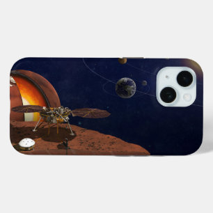 Funda Para iPhone 15 Rendición artística de The Insight Lander.