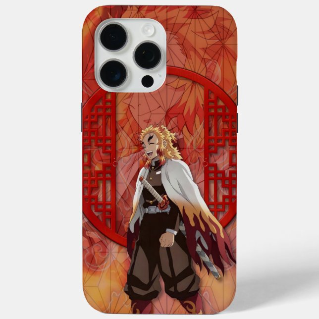 Funda De Case-Mate Para iPhone Rengoku Kyojuro (Reverso )