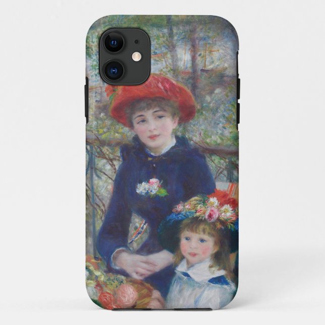Funda De Case-Mate Para iPhone Renoir Dos Hermanas Terraza Impresionismo Francés (Reverso)