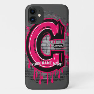 Funda Para iPhone 11 Rep Su Nombre: Letra "C" del graffiti Personalizab