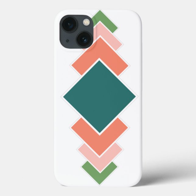 Funda De Case-Mate Para iPhone Repeating Diamonds  (Reverso)