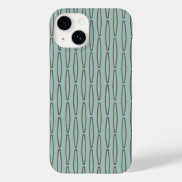 Funda Para iPhone 14 De Case-Mate Repetición geométrica de azul pálido