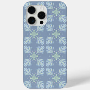 Funda Para iPhone 15 Pro Max Repetir abstracto floral azul pastel