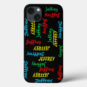 Funda Para iPhone 13 Repetir nombres, personalizado