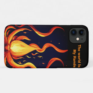 Funda Para iPhone 11 "Representación artística de 4K del vector de llam