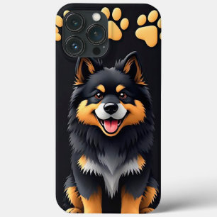 Funda Para iPhone 13 Pro Max Representación caricaturesca de un perro