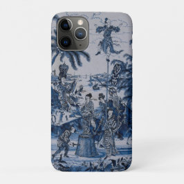Funda Para iPhone 11 Pro Repro Chinoiserie Delft Blue and White Tile