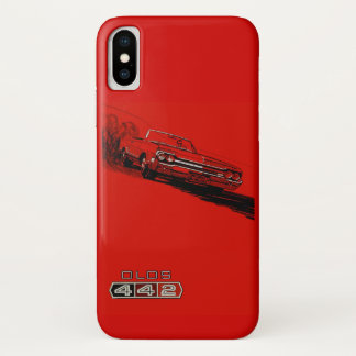 Funda Para iPhone X Reproducción de cartel de 1964 Oldsmobile 442.