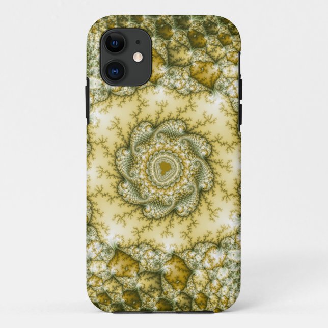 Funda De Case-Mate Para iPhone Reptiliano - Arte fractal (Reverso)
