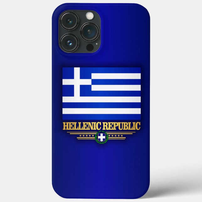 Funda De Case-Mate Para iPhone República Helénica (Grecia) (Reverso )