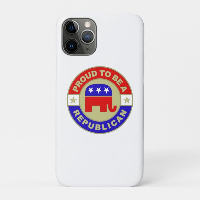 Funda De Case-Mate Para iPhone Republicano orgulloso (Reverso)