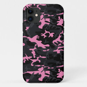 Funda Para iPhone 11 Resaltados de camuflaje rosa de bebé