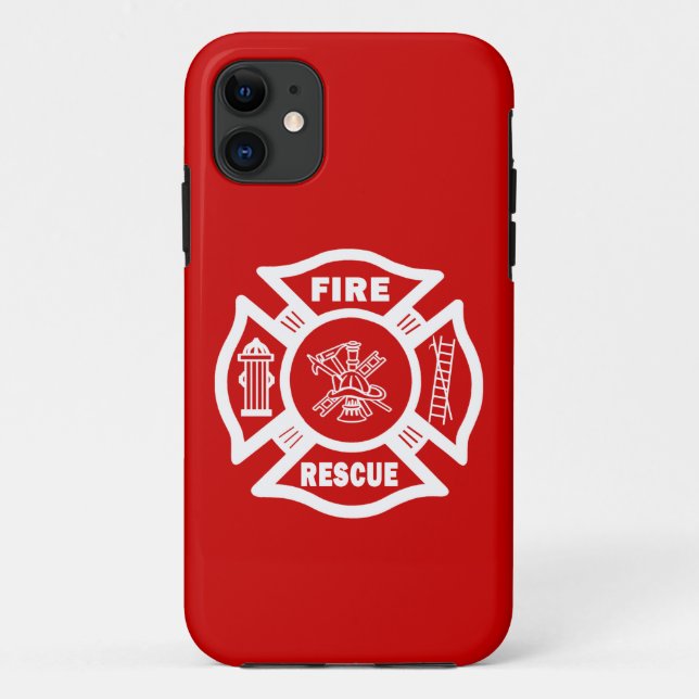 Funda De Case-Mate Para iPhone Rescate del fuego (Reverso)