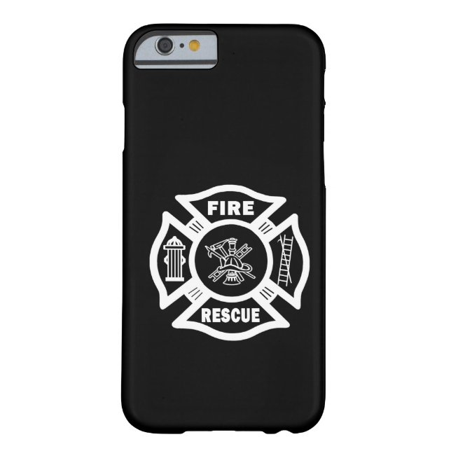 Funda De Case-Mate Para iPhone Rescate del fuego (Reverso)