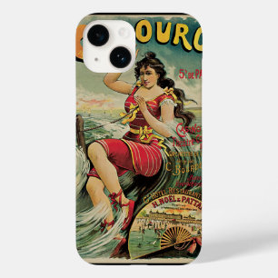 Funda Para iPhone 14 De Case-Mate Resort de playa Cabourg, Francia, Arte de viaje vi