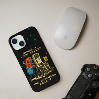 Funda Para iPhone 15 Respeto a tus mayores Control de juego retro diver