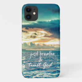 Funda Para iPhone 11 Respira y confía en que Dios lo diga