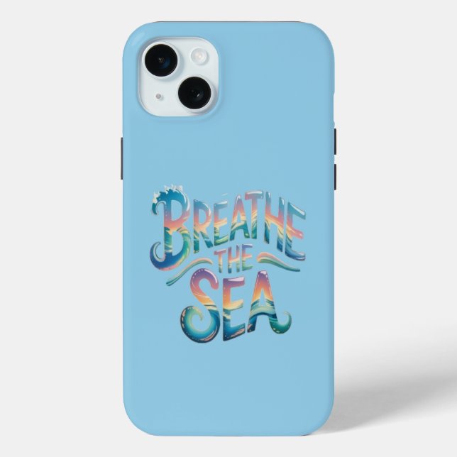 Funda De Case-Mate Para iPhone Respirar el mar (Reverso )