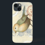 Funda Para iPhone 13 Resplandor amarillo y verde sobre fondo vintage<br><div class="desc">Esta imagen inspirada en un boceto es perfecta para su colección de aves. Es sencillo y hermoso añadir a cualquier producto y gustará a cualquier amante del arte vintage. Elija esta huella de arte hoy.</div>