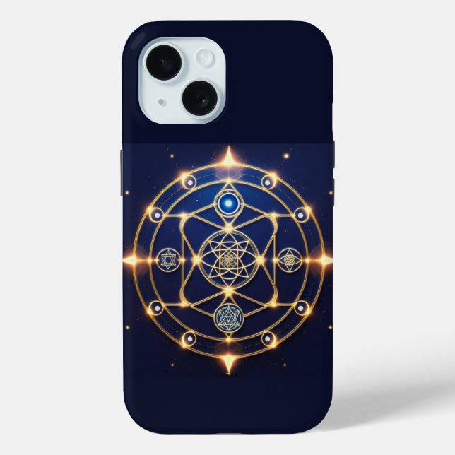 Funda De Case-Mate Para iPhone Resplandor Divino – 5: Energía Universal Iluminada (Reverso )