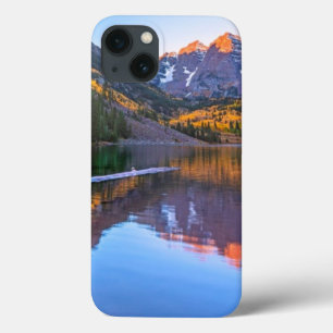 Funda Para iPhone 13 Resplandor marrón de Belces Alpen