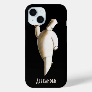 Funda Para iPhone 15 Restaurante Art Deco Chef, Viñetas