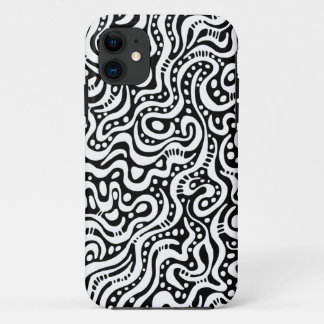 Funda Para iPhone 11 Resumen 041211 - Blanco sobre negro