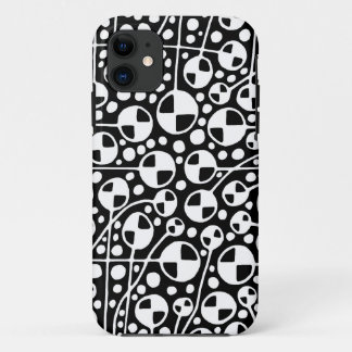 Funda Para iPhone 11 Resumen 130112 v5 blanco sobre negro