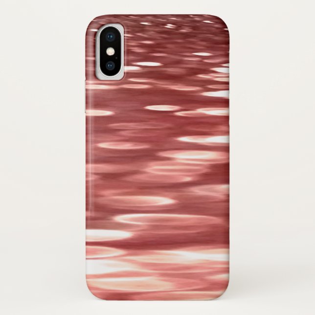 Funda De Case-Mate Para iPhone Resumen #2: Desenfoque rojo (Reverso)