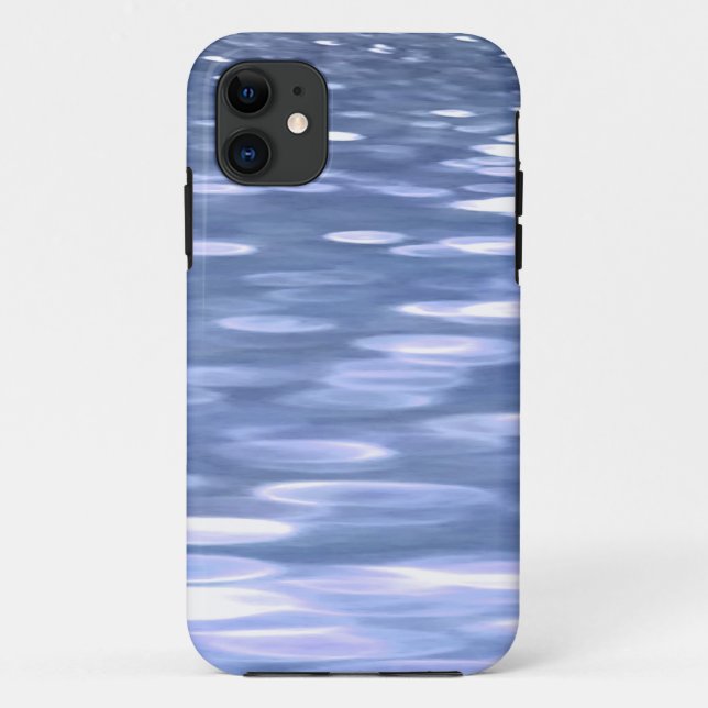 Funda De Case-Mate Para iPhone Resumen #3: Brillo azul en polvo (Reverso)