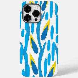 Funda Para iPhone 14 Pro Max De Case-Mate Resumen amarillo azul deja Moda a la moda