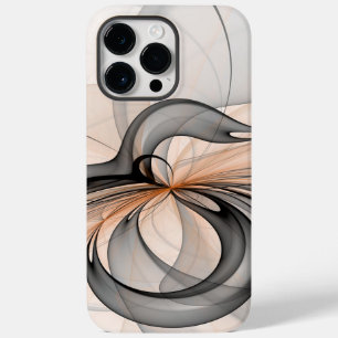 Funda Para iPhone 14 Pro Max De Case-Mate Resumen Antracita Grey Siena Arte Fractal Moderno