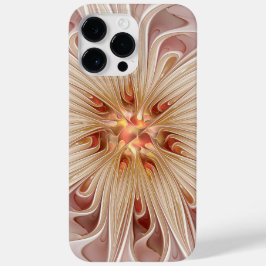 Funda Para iPhone 14 Pro Max De Case-Mate Resumen Arte Fractal Peach Pastel Moderno