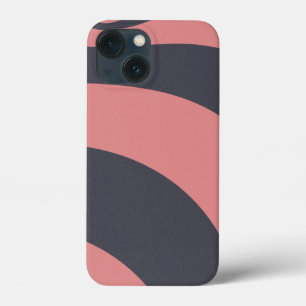 Funda Para iPhone 13 Mini Resumen artístico rosa y negro de arte fractal