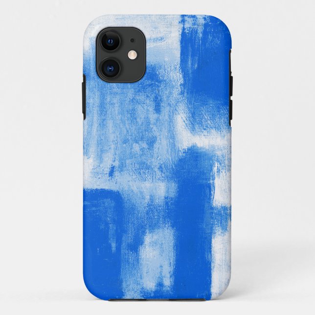 Funda De Case-Mate Para iPhone Resumen azul (Reverso)