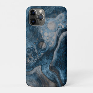 Funda Para iPhone 11 Pro Resumen azul Arte fluido moderno