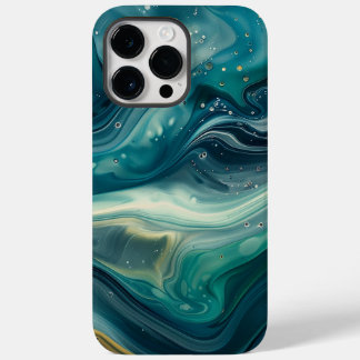 Funda Para iPhone 14 Pro Max De Case-Mate Resumen azul y verde acuático