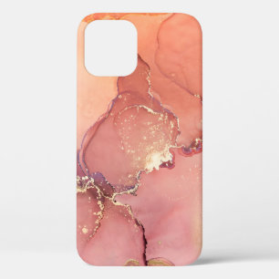 Funda Para iPhone 12 Resumen beige, fondo marrón, papel pintado. Mixina