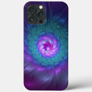 Funda Para iPhone 13 Pro Max Resumen Belleza floral Flor de arte fractal colori