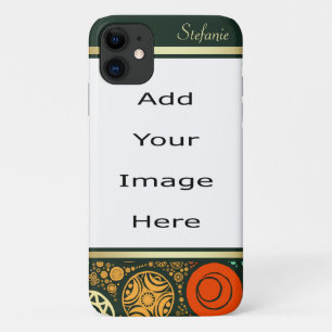 Funda Para iPhone 11 Resumen Borde círculos artísticos