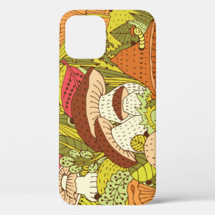 Funda Para iPhone 12 Resumen Bosque de hongos: Patrón artístico