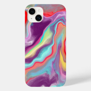 Funda Para iPhone 14 Plus De Case-Mate Resumen colorido Mármol de Arte Digital Moderno